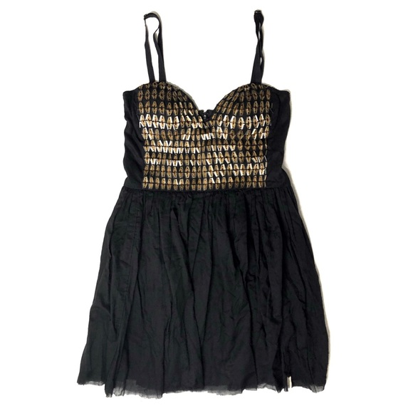 NWT One Teaspoon Vanity Fair Beaded Dress - Picture 2 of 8